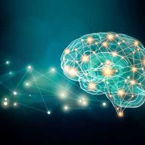 stock image of neural pathways in brain